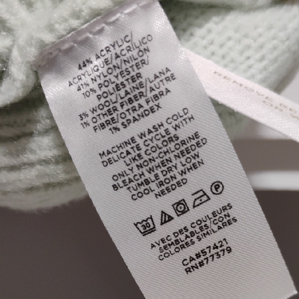 SALE! NWT Ann Taylor Light Green Fair Isle Mock Neck Sweater Fits Bigger (X2) - Picture 8 of 9